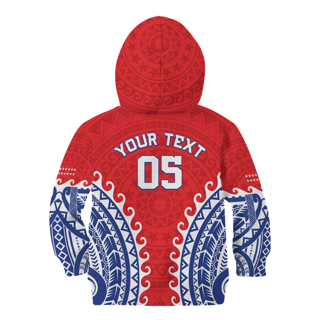 Custom Tuamotu Archipelago Kid Hoodie Polynesian Tribal Tattoo