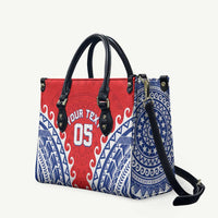 Custom Tuamotu Archipelago Leather Bag Polynesian Tribal Tattoo