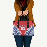 Custom Tuamotu Archipelago Leather Bag Polynesian Tribal Tattoo