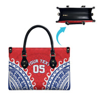 Custom Tuamotu Archipelago Leather Bag Polynesian Tribal Tattoo