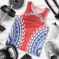 Custom Tuamotu Archipelago Men Tank Top Polynesian Tribal Tattoo