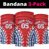 Custom Tuamotu Archipelago Neck Gaiter Polynesian Tribal Tattoo