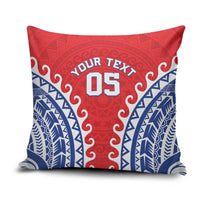 Custom Tuamotu Archipelago Pillow Cover Polynesian Tribal Tattoo