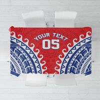 Custom Tuamotu Archipelago Tablecloth Polynesian Tribal Tattoo LT05 Red - Polynesian Pride