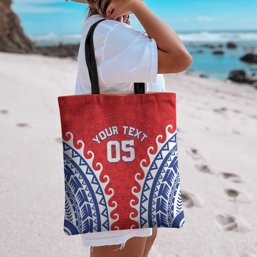 Custom Tuamotu Archipelago Tote Bag Polynesian Tribal Tattoo