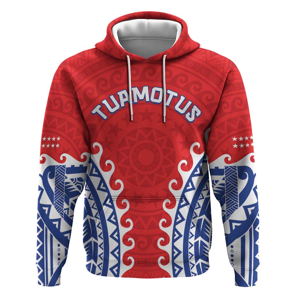 Custom Tuamotu Archipelago Zip Hoodie Polynesian Tribal Tattoo