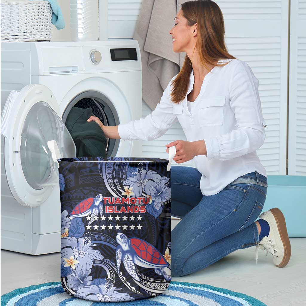 Tuamotu Islands Laundry Basket Polynesian Pattern With Turtle LT05 - Polynesian Pride