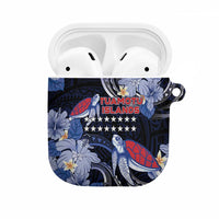 Tuamotu Islands AirPods Case Polynesian Pattern With Turtle LT05 Black - Polynesian Pride
