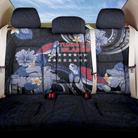 Tuamotu Islands Back Car Seat Cover Polynesian Pattern With Turtle LT05 One Size Black - Polynesian Pride