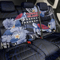 Tuamotu Islands Back Car Seat Cover Polynesian Pattern With Turtle LT05 - Polynesian Pride