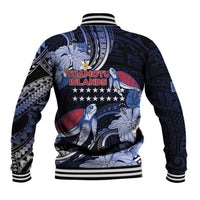 Tuamotu Islands Baseball Jacket Polynesian Pattern With Turtle