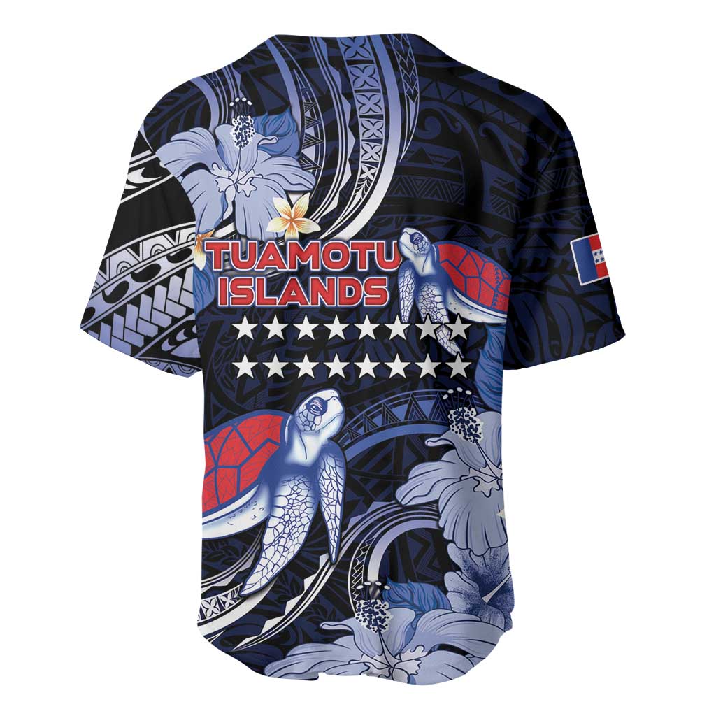 Tuamotu Islands Baseball Jersey Polynesian Pattern With Turtle LT05 - Polynesian Pride
