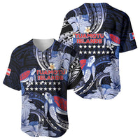 Tuamotu Islands Baseball Jersey Polynesian Pattern With Turtle LT05 - Polynesian Pride