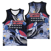 Tuamotu Islands Basketball Jersey Polynesian Pattern With Turtle LT05 - Polynesian Pride