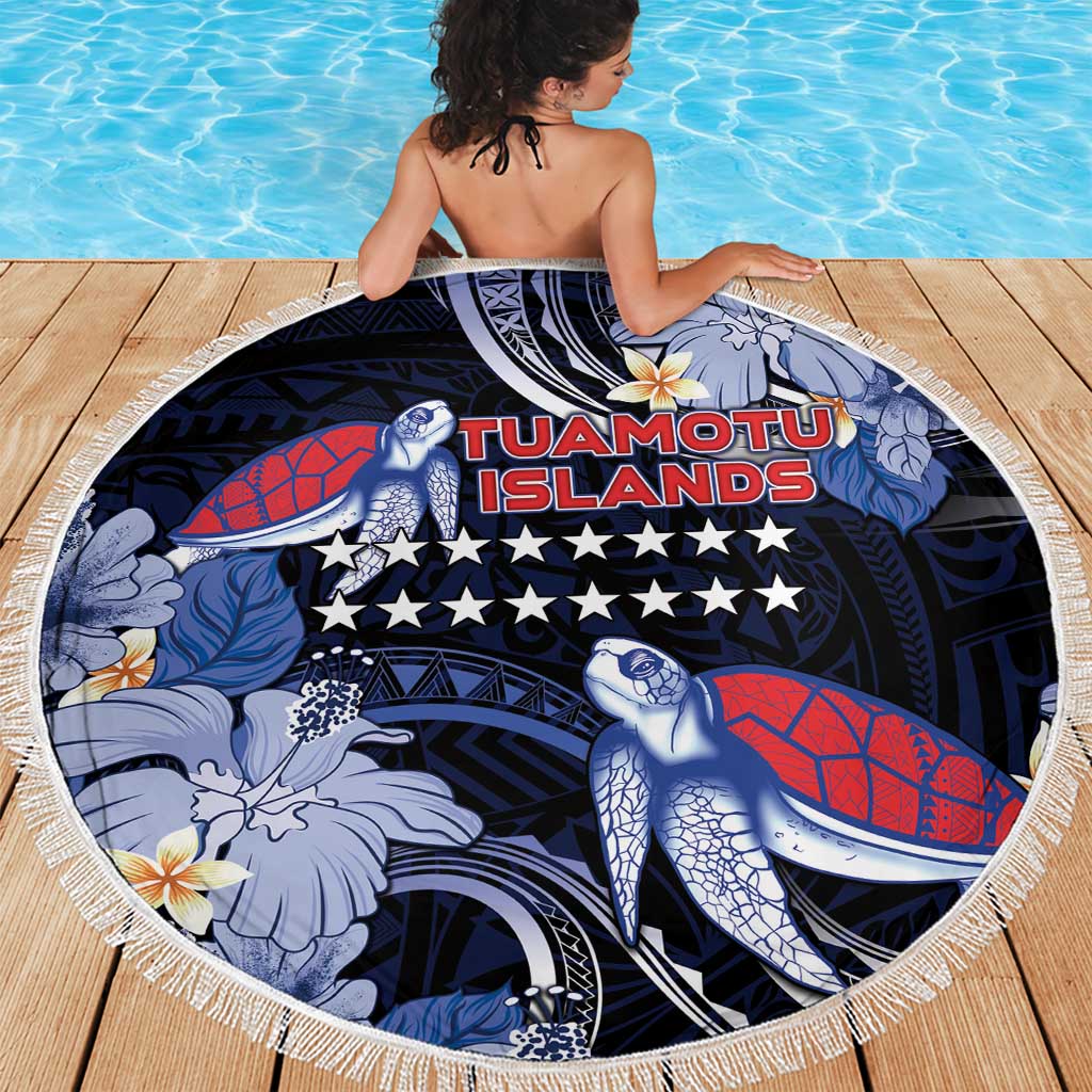 Tuamotu Islands Beach Blanket Polynesian Pattern With Turtle LT05 - Polynesian Pride