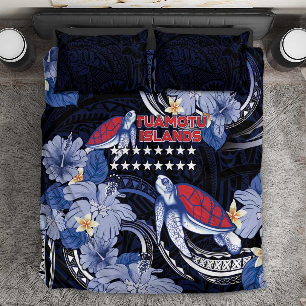 Tuamotu Islands Bedding Set Polynesian Pattern With Turtle LT05 Black - Polynesian Pride
