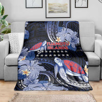 Tuamotu Islands Blanket Polynesian Pattern With Turtle LT05 - Polynesian Pride