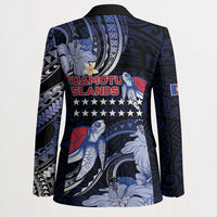 Tuamotu Islands Blazer Polynesian Pattern With Turtle LT05 - Polynesian Pride