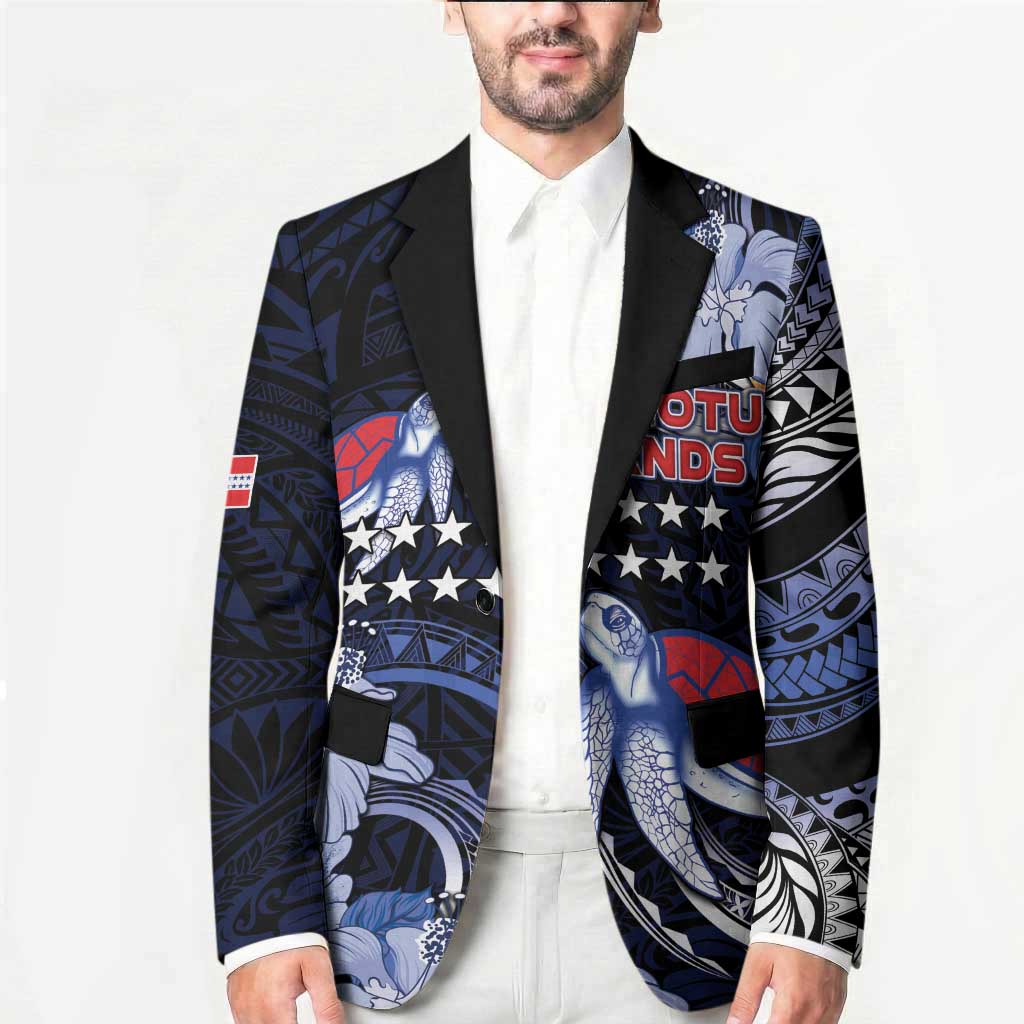 Tuamotu Islands Blazer Polynesian Pattern With Turtle LT05 - Polynesian Pride