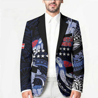 Tuamotu Islands Blazer Polynesian Pattern With Turtle LT05 - Polynesian Pride