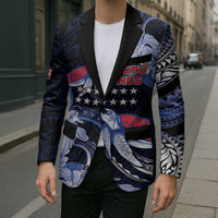 Tuamotu Islands Blazer Polynesian Pattern With Turtle LT05 - Polynesian Pride