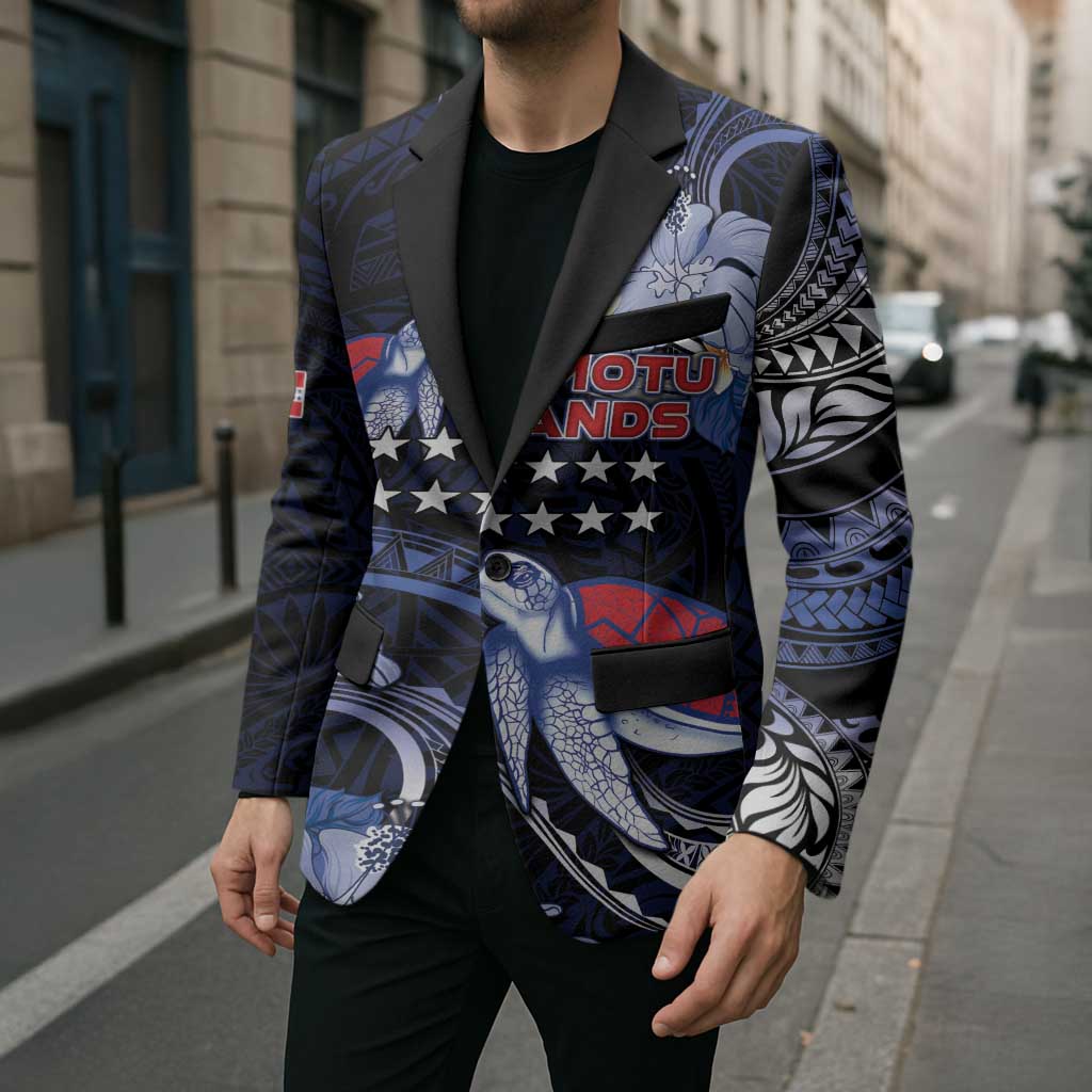 Tuamotu Islands Blazer Polynesian Pattern With Turtle LT05 - Polynesian Pride