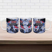 Tuamotu Islands Ceramic Mug Polynesian Pattern With Turtle LT05 - Polynesian Pride