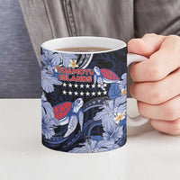 Tuamotu Islands Ceramic Mug Polynesian Pattern With Turtle LT05 - Polynesian Pride