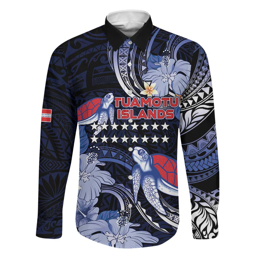 Tuamotu Islands Family Matching Puletasi and Hawaiian Shirt Polynesian Pattern With Turtle
