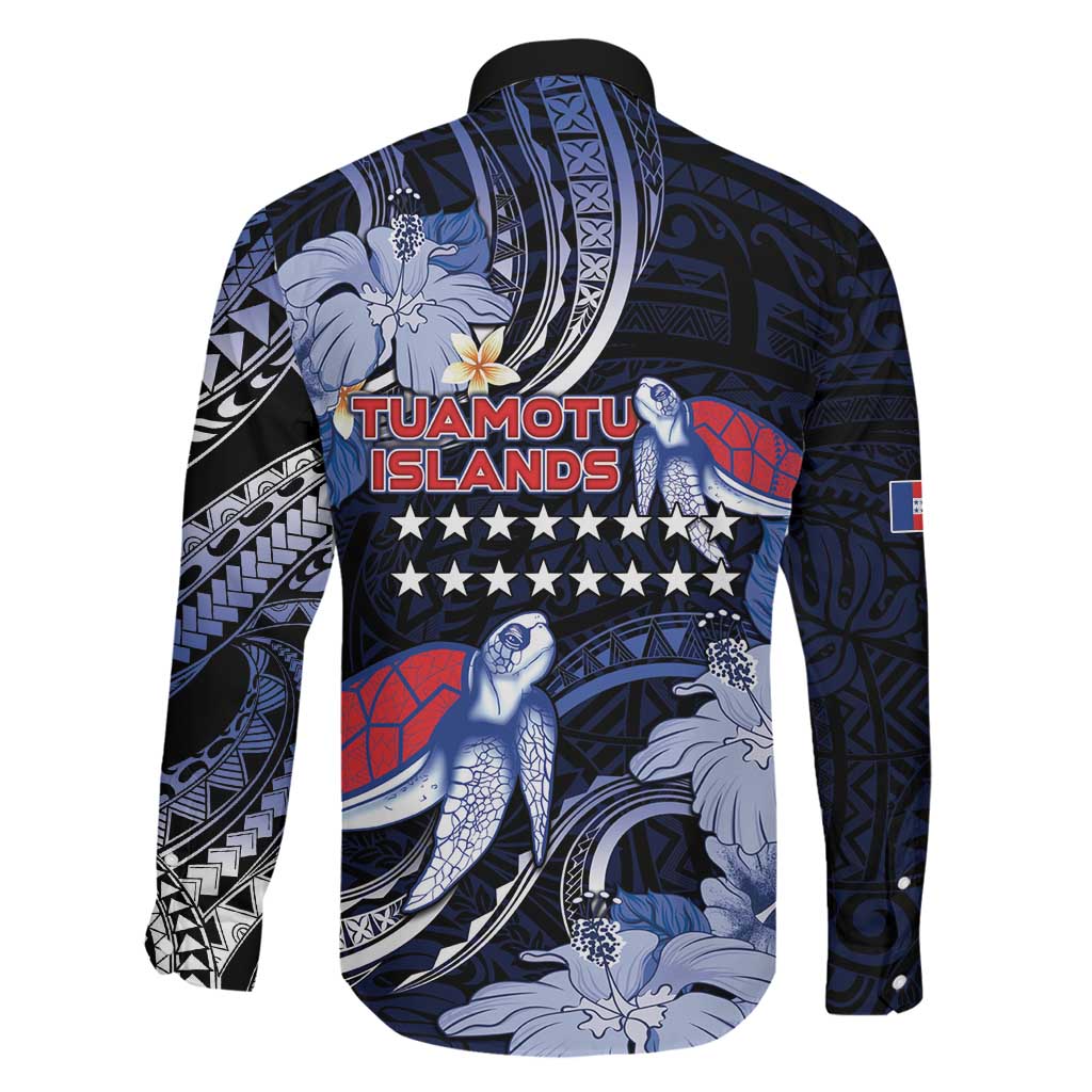 Tuamotu Islands Family Matching Puletasi and Hawaiian Shirt Polynesian Pattern With Turtle