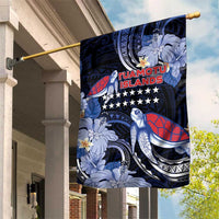 Tuamotu Islands Garden Flag Polynesian Pattern With Turtle LT05 House Flag Black - Polynesian Pride