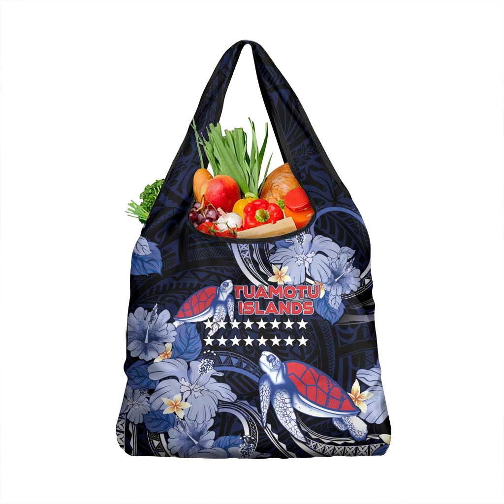 Tuamotu Islands Grocery Bag Polynesian Pattern With Turtle