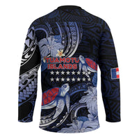 Tuamotu Islands Hockey Jersey Polynesian Pattern With Turtle LT05 - Polynesian Pride
