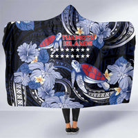 Tuamotu Islands Hooded Blanket Polynesian Pattern With Turtle