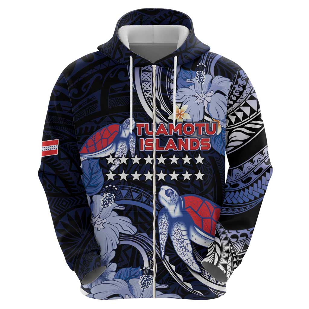 Tuamotu Islands Hoodie Polynesian Pattern With Turtle LT05 - Polynesian Pride