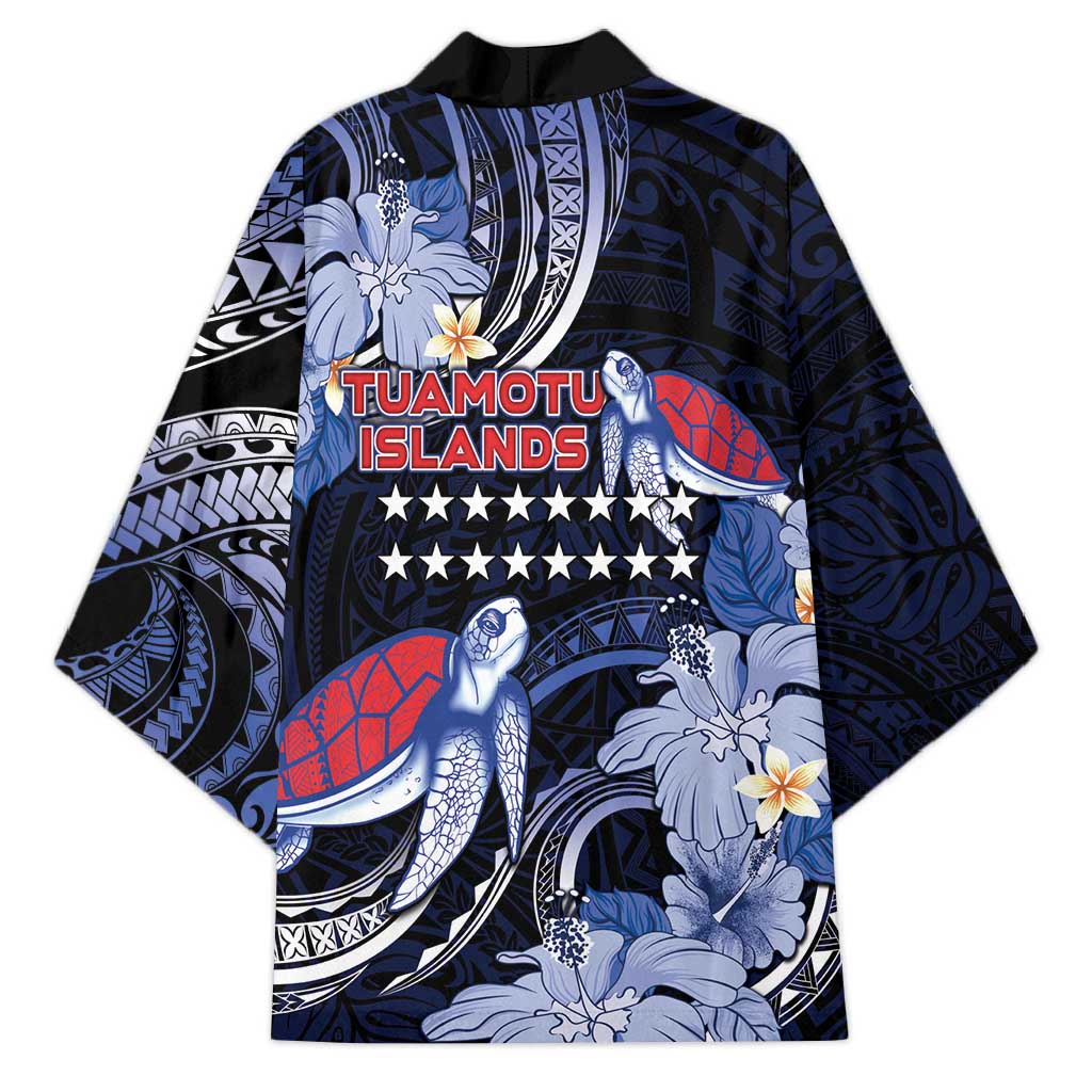 Tuamotu Islands Kimono Polynesian Pattern With Turtle LT05 - Polynesian Pride