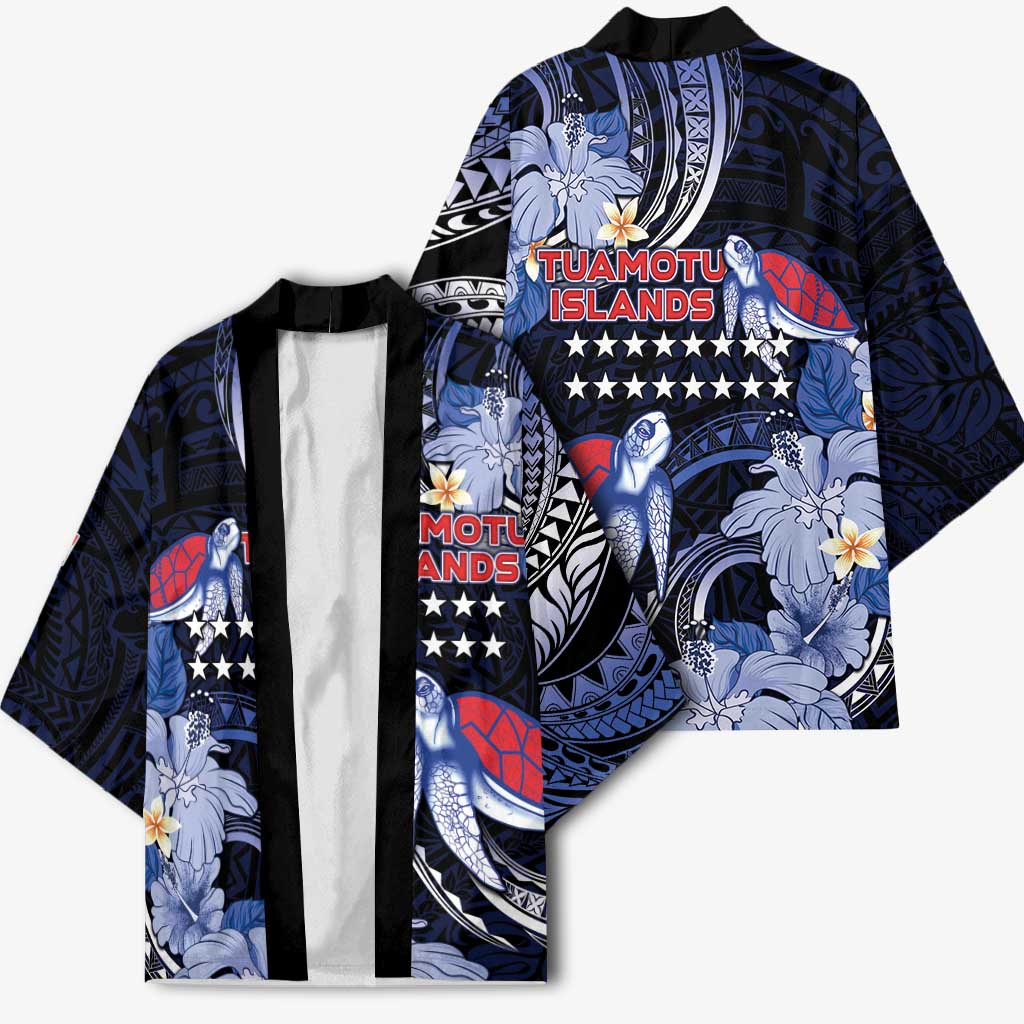 Tuamotu Islands Kimono Polynesian Pattern With Turtle LT05 - Polynesian Pride