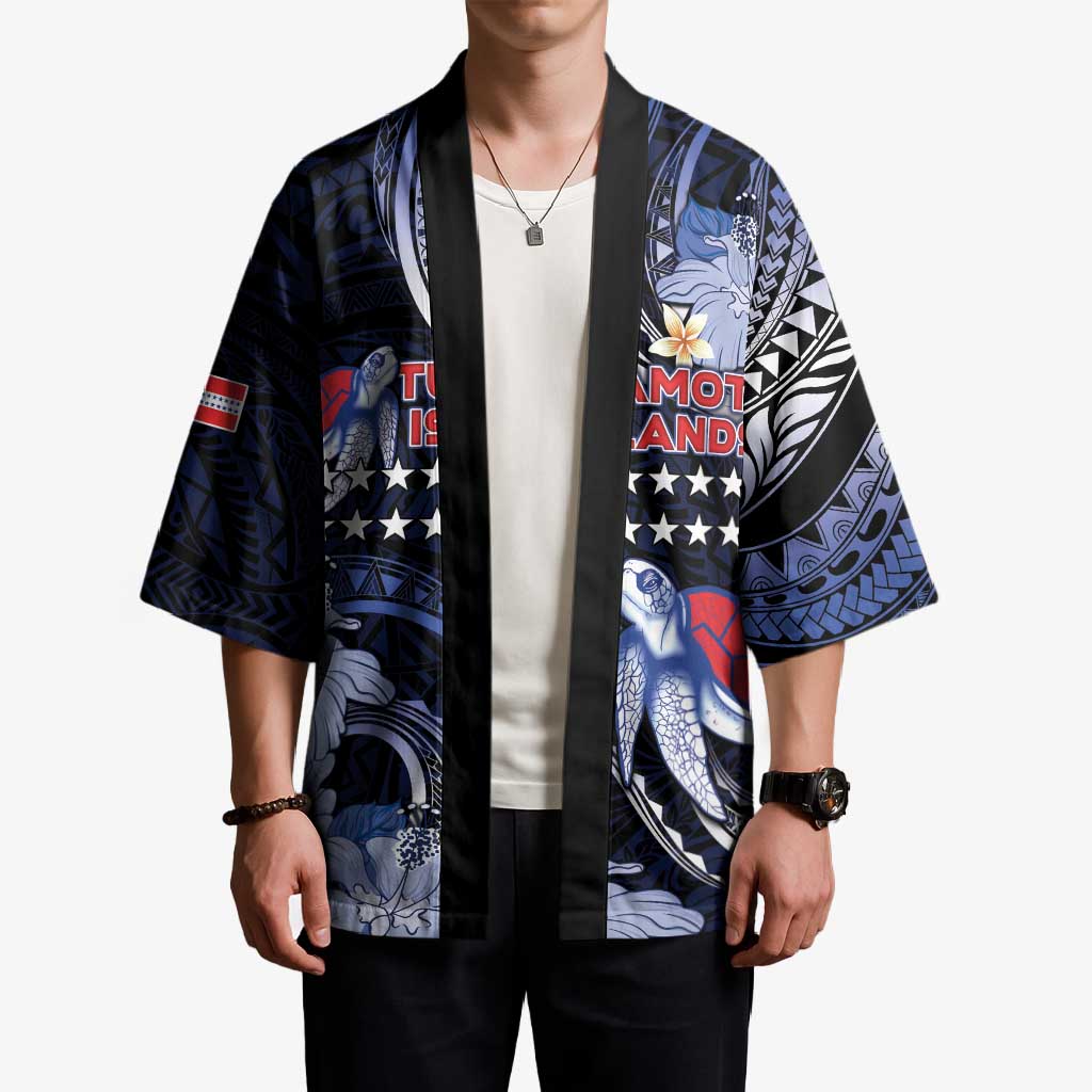 Tuamotu Islands Kimono Polynesian Pattern With Turtle LT05 - Polynesian Pride