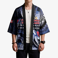 Tuamotu Islands Kimono Polynesian Pattern With Turtle LT05 - Polynesian Pride