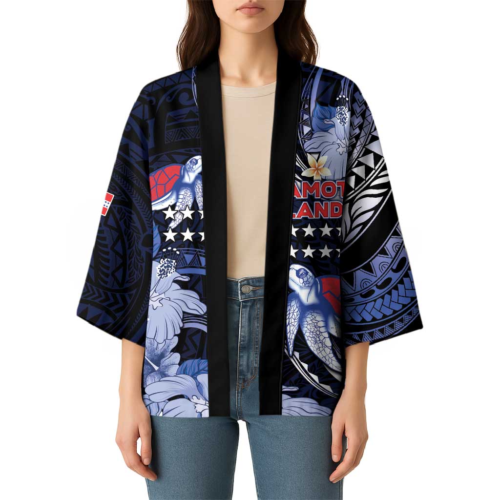 Tuamotu Islands Kimono Polynesian Pattern With Turtle LT05 - Polynesian Pride