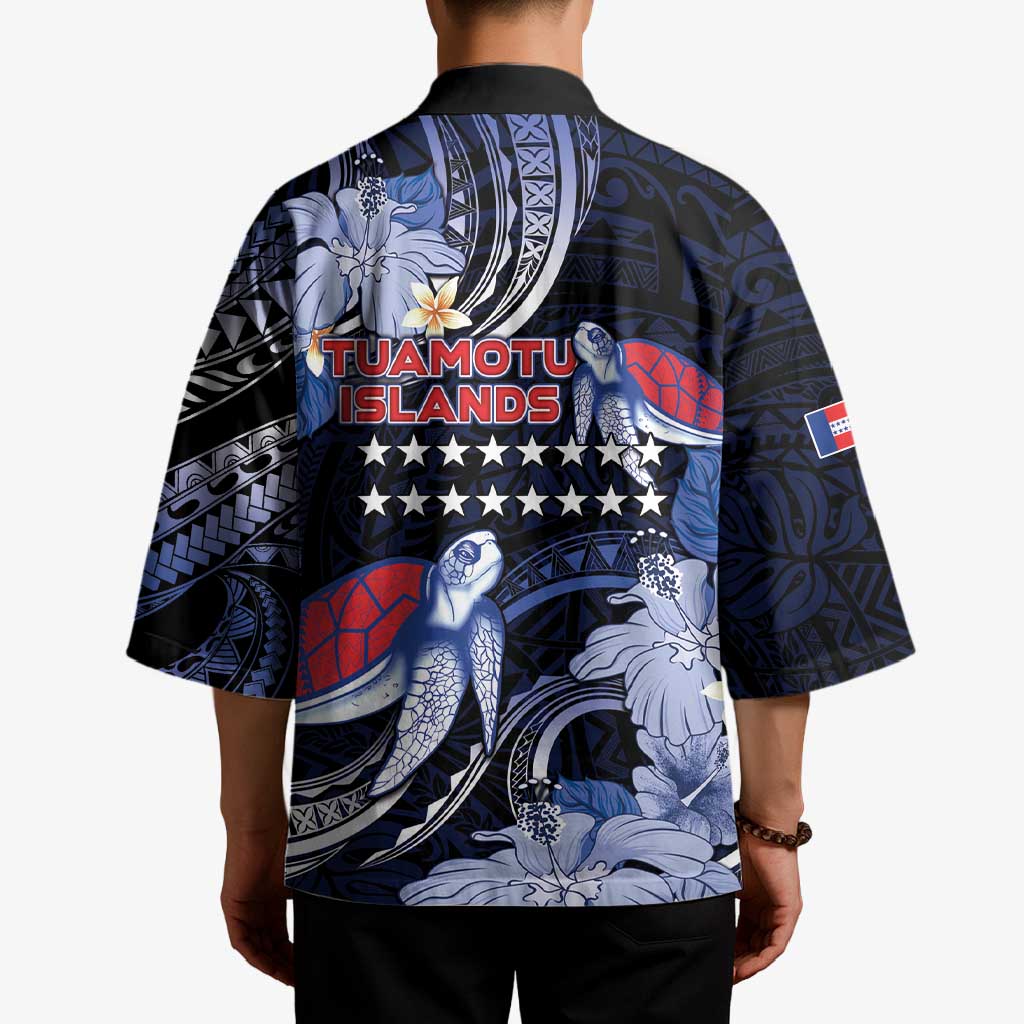 Tuamotu Islands Kimono Polynesian Pattern With Turtle LT05 - Polynesian Pride