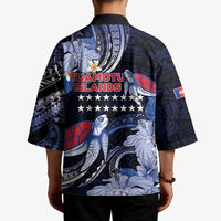 Tuamotu Islands Kimono Polynesian Pattern With Turtle LT05 - Polynesian Pride