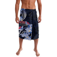 Tuamotu Islands Lavalava Polynesian Pattern With Turtle LT05 Black - Polynesian Pride
