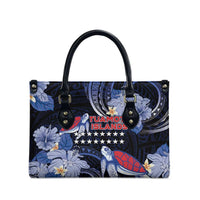 Tuamotu Islands Leather Bag Polynesian Pattern With Turtle