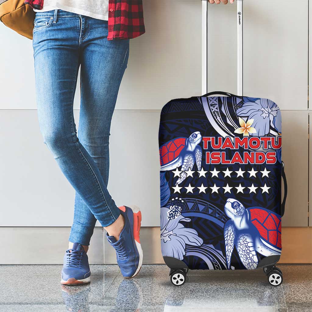 Tuamotu Islands Luggage Cover Polynesian Pattern With Turtle LT05 - Polynesian Pride