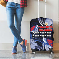 Tuamotu Islands Luggage Cover Polynesian Pattern With Turtle LT05 - Polynesian Pride