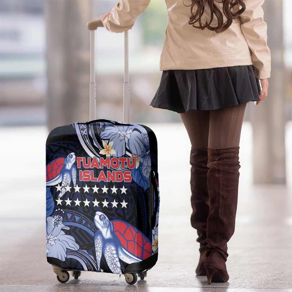 Tuamotu Islands Luggage Cover Polynesian Pattern With Turtle LT05 - Polynesian Pride