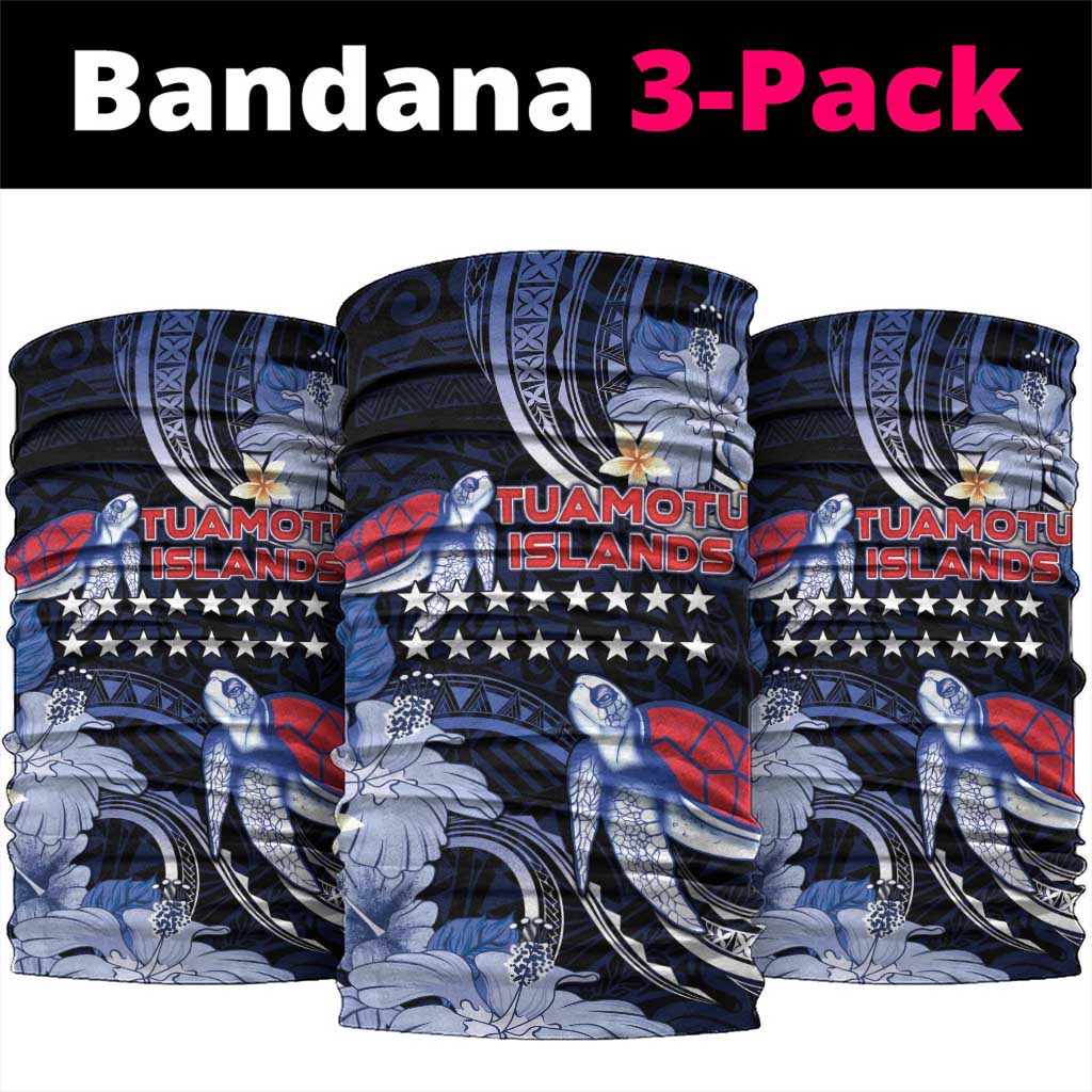 Tuamotu Islands Neck Gaiter Polynesian Pattern With Turtle LT05 package One Size: 25*50cm Black - Polynesian Pride