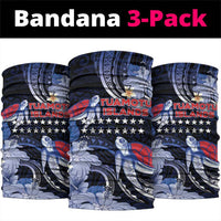 Tuamotu Islands Neck Gaiter Polynesian Pattern With Turtle LT05 package One Size: 25*50cm Black - Polynesian Pride