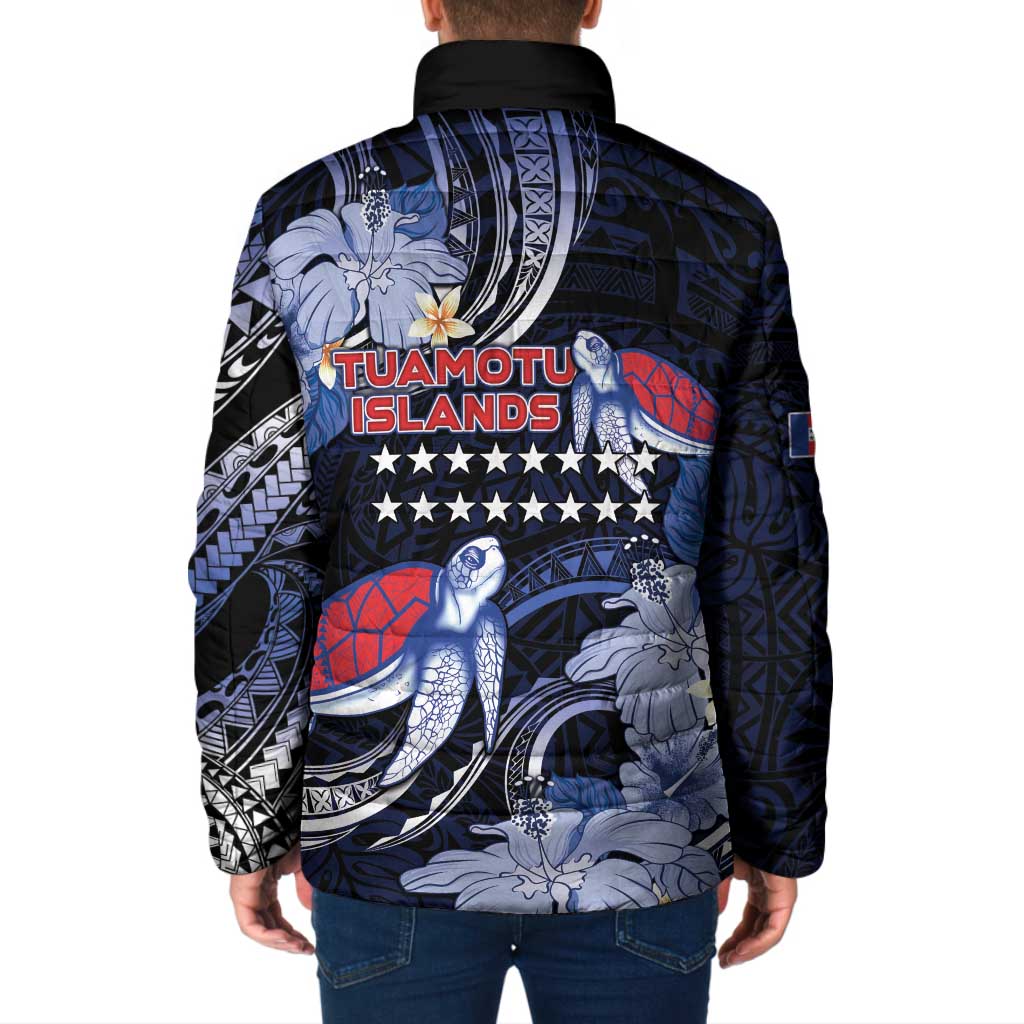 Tuamotu Islands Padded Jacket Polynesian Pattern With Turtle LT05 - Polynesian Pride